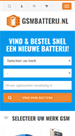 Mobile Screenshot of gsmbatterij.nl